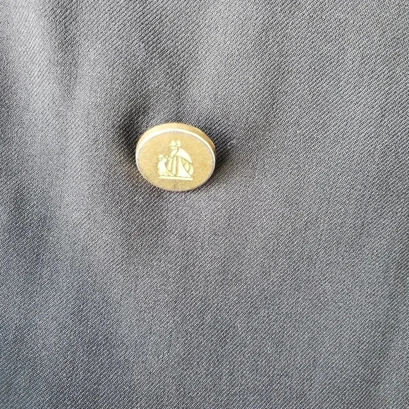 Vintage  Lanvin black blazer gold buttons - Picture 6 of 14